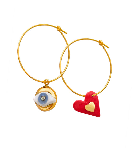 2 Love And Protect U - Earrings