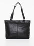 Leather Shoulder Bag NK2028 - Black