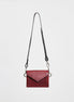 Handmade Leather Envelope Bag - Burgundy