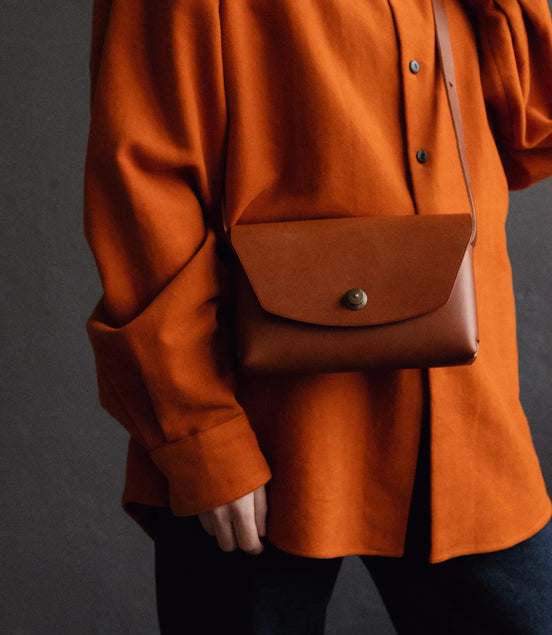 Clutch bag - Rust Brown