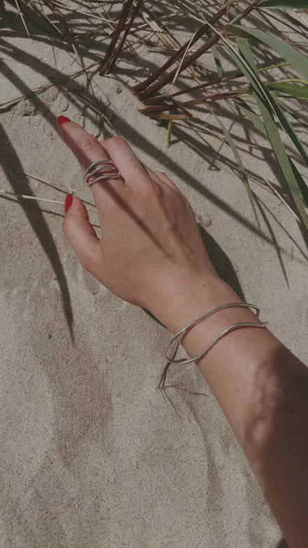 Reef Break Wave Ring - Silver
