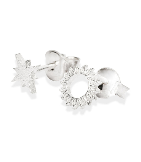 Celestial Sun Stud Earrings