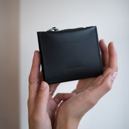 Classic Leather Wallet MINI TAAL - Black