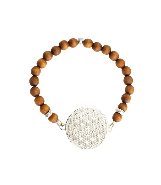 Flower Of Life Bracelet - Sandalwood