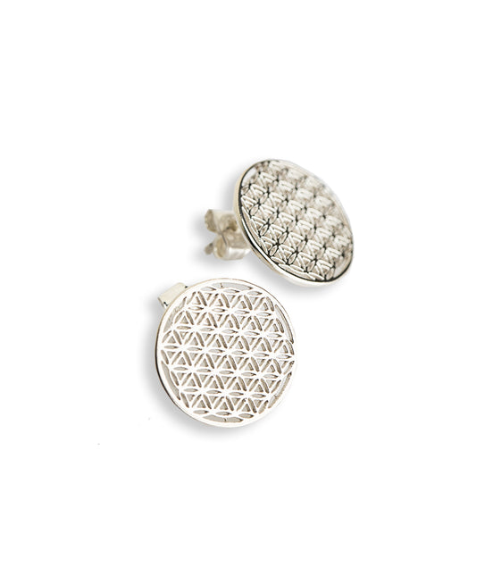 Flower Of Life Stud Earrings M