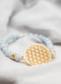 Flower Of Life Bracelet - Aquamarine