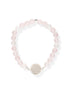 Flower Of Life Bracelet S – Rose quartz