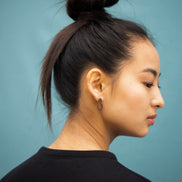 Earrings Arc - Purple