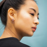 Earrings Arc - Purple