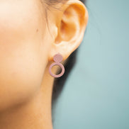Earrings Arc - Purple