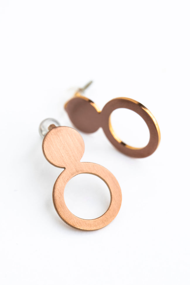 Earrings Arc - Rose Gold