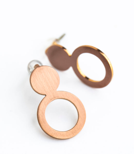Earrings Arc - Rose Gold