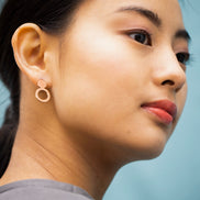 Earrings Arc - Rose Gold