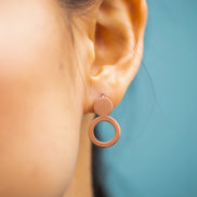 Earrings Arc - Rose Gold
