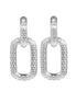 Honey Bee Hoopy Link Charm Earrings