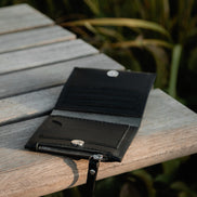 Classic Leather Wallet MINI TAAL - Black