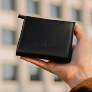 Classic Leather Wallet MINI TAAL - Black