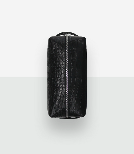 Cosmetic Bag VESUVIUS - Black Croco