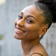 Upcycled Earrings Lilac