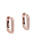 Metropolitan Glow White Earrings - Rose Gold and Silver