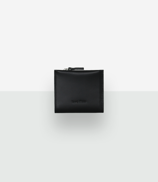 Classic Leather Wallet MINI TAAL - Black