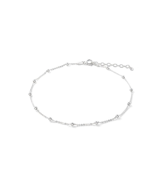 Mini Bubble Anklet - Silver