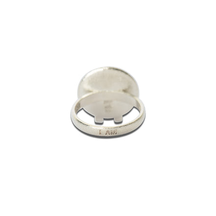 Sekhmet Fire Necklace Ring - Silver
