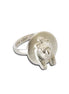 Sekhmet Fire Necklace Ring - Silver