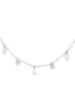 Necklace - SPRING Myosotis with pearls
