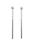 Stardust Falling Earrings - Rose Gold and Silver