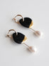 Arp Pearl And Porcelain Earrings - Black
