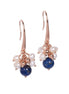 Cherie Lustre Earrings - Rose Gold and Silver