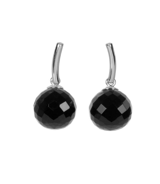 DayCharm Onyx Earrings - Rose Gold and Silver