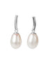 DayCharm Pearl Drop Earrings - Rose Gold and Silver