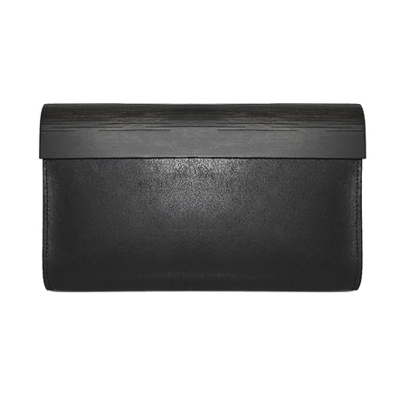 Large Glossy Wood Clutch