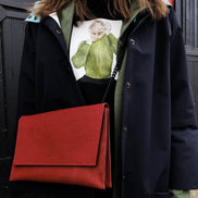 Chain Shoulder Bag - Red