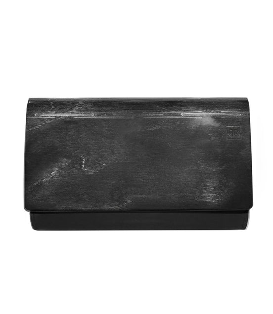 Small Glossy Wood Clutch