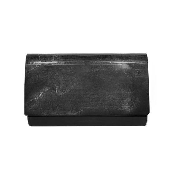 Small Glossy Wood Clutch