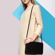 Large Glossy Wood Clutch