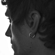 Ella Hoops Earrings - Silver