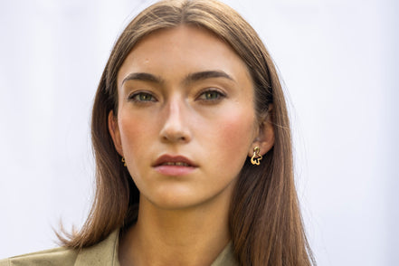 Folia Mini Earrings - Sunlit