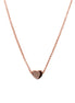 Heart Choker - Rose Gold and Silver