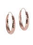 Helena Hoops Earrings - Rose Gold and Silver