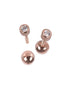 Illumi Dot Earrings - Rose Gold and Silver