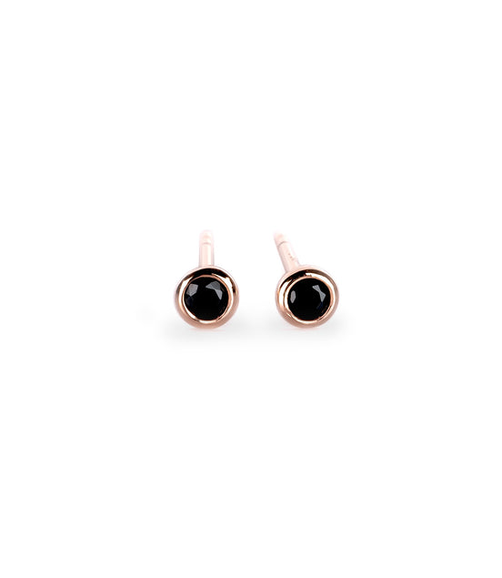 Illumi Stud Earrings - Rose Gold and Silver
