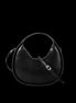 Leather Handbag Mini Moon - Black