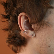 Line Ear Cuff - Silver