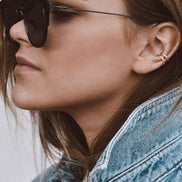 Line Ear Cuff - Silver