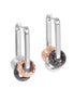 Metropolitan Hoops Rolling Charm - Rose Gold and Silver