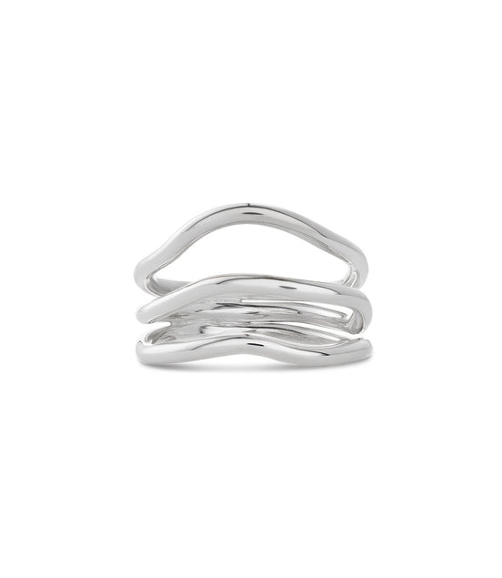 Reef Break Wave Ring - Silver